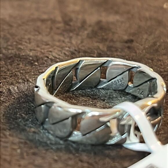 Interlocking G Gucci Ring in 925 Sterling Silver size Italy 14 USA 6 - Picture 7 of 10